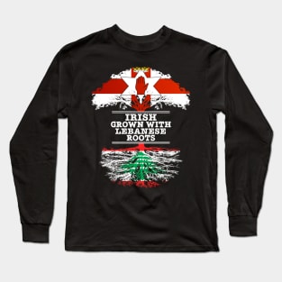 Northern Irish Grown With Lebanese Roots - Gift for Lebanese With Roots From Lebanon Long Sleeve T-Shirt